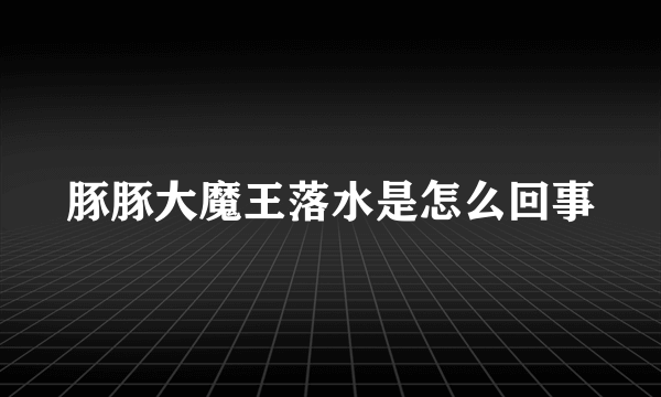 豚豚大魔王落水是怎么回事